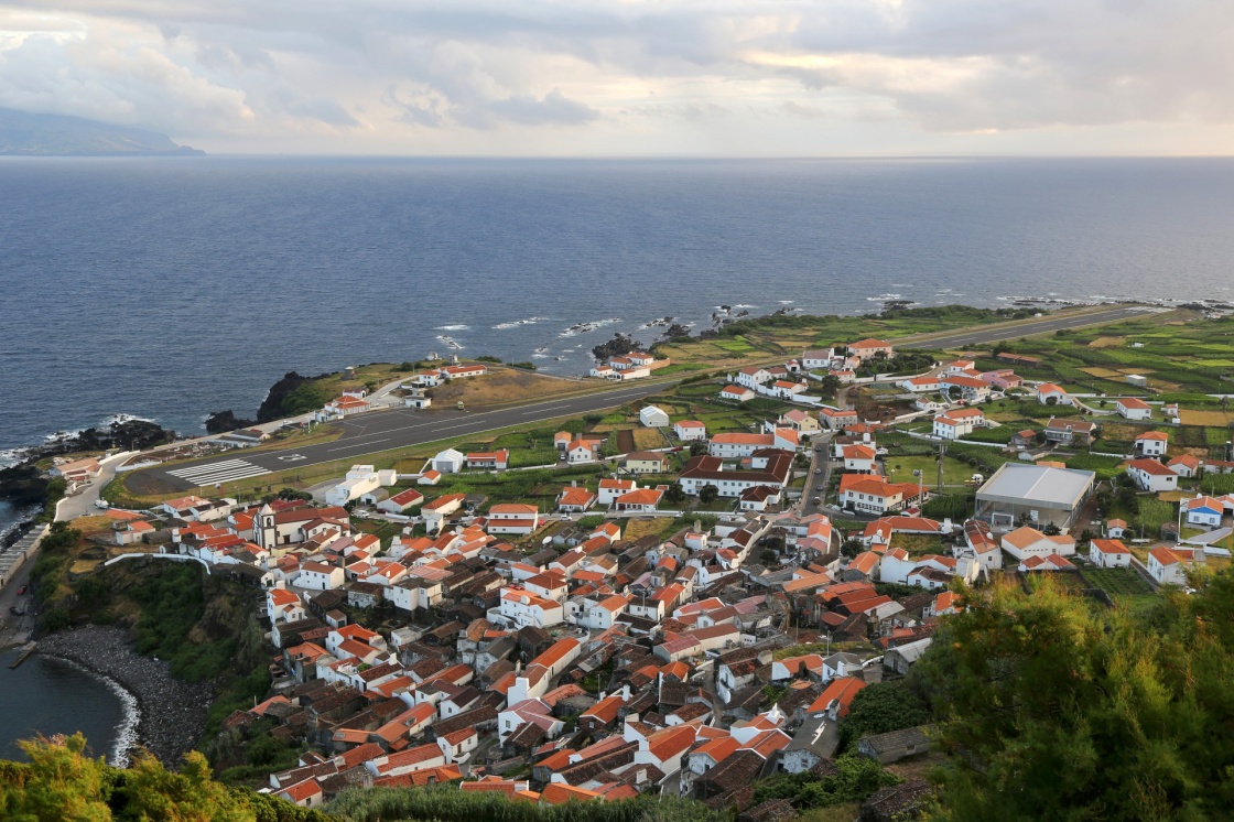 'Panorama of the island of Corvo Azores Portugal' - Azoren
